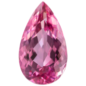 Турмалин Рубеллит , Груша, 9,84 ct