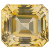 Жёлтый сапфир, SRI LANKA, UNHEATED, Октагон, 15,47ct