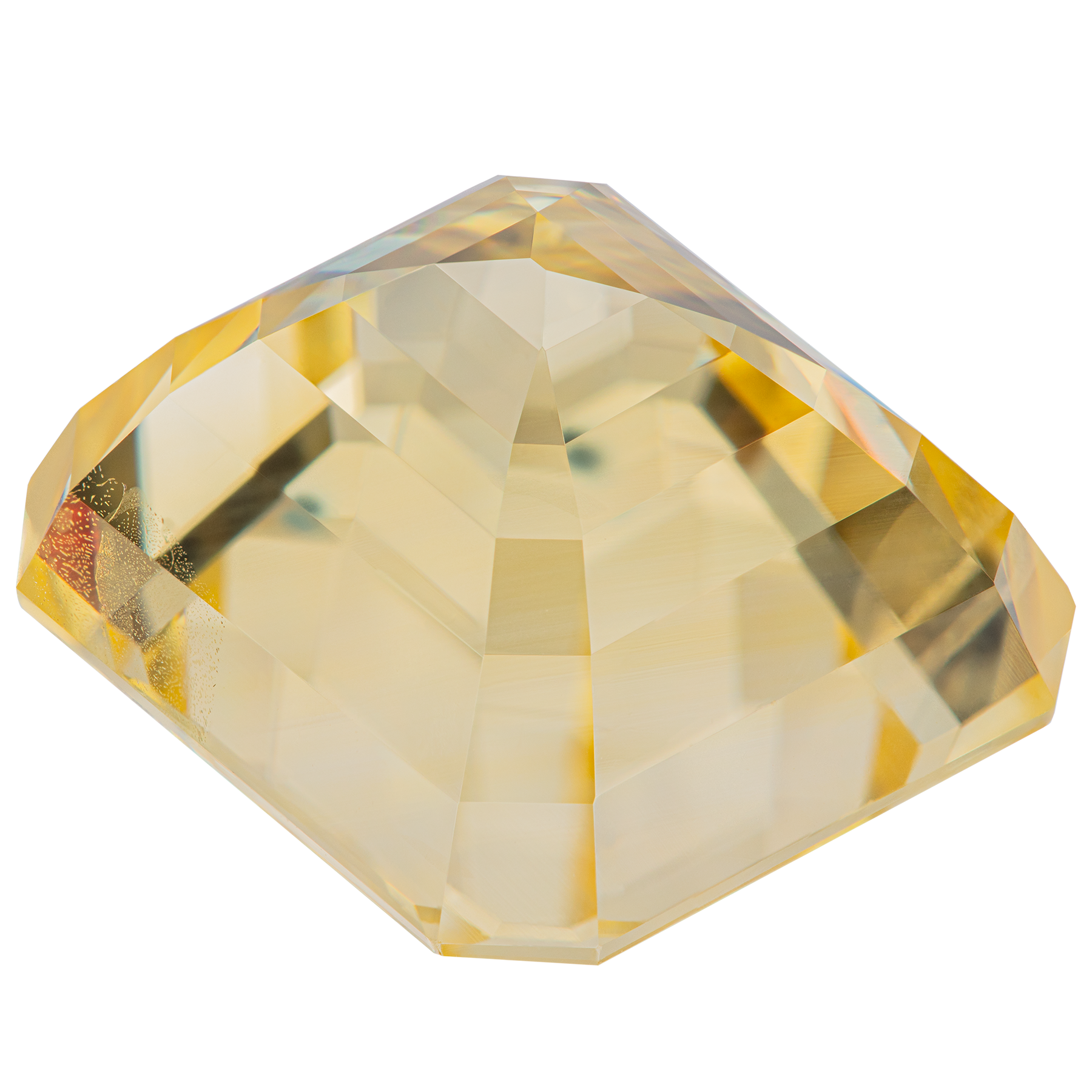 Жёлтый сапфир, SRI LANKA, UNHEATED, Октагон, 15,47ct