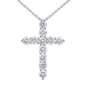 Колье с бриллиантами, белое золото