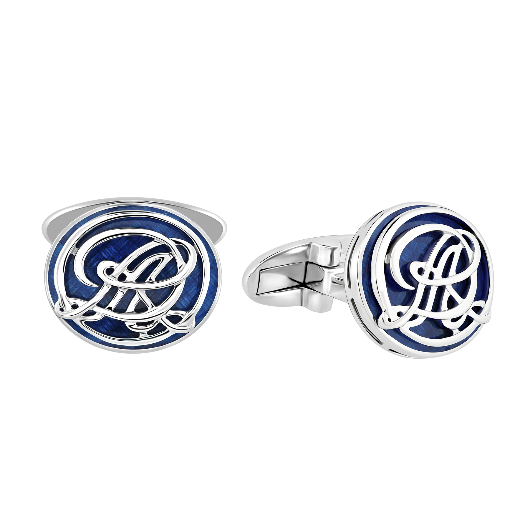 Запонки из белого золота, н.керамика