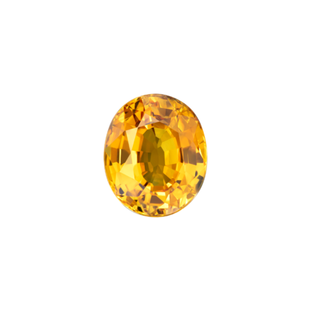 Оранжевый сапфир, Овал, 3,99ct 1
