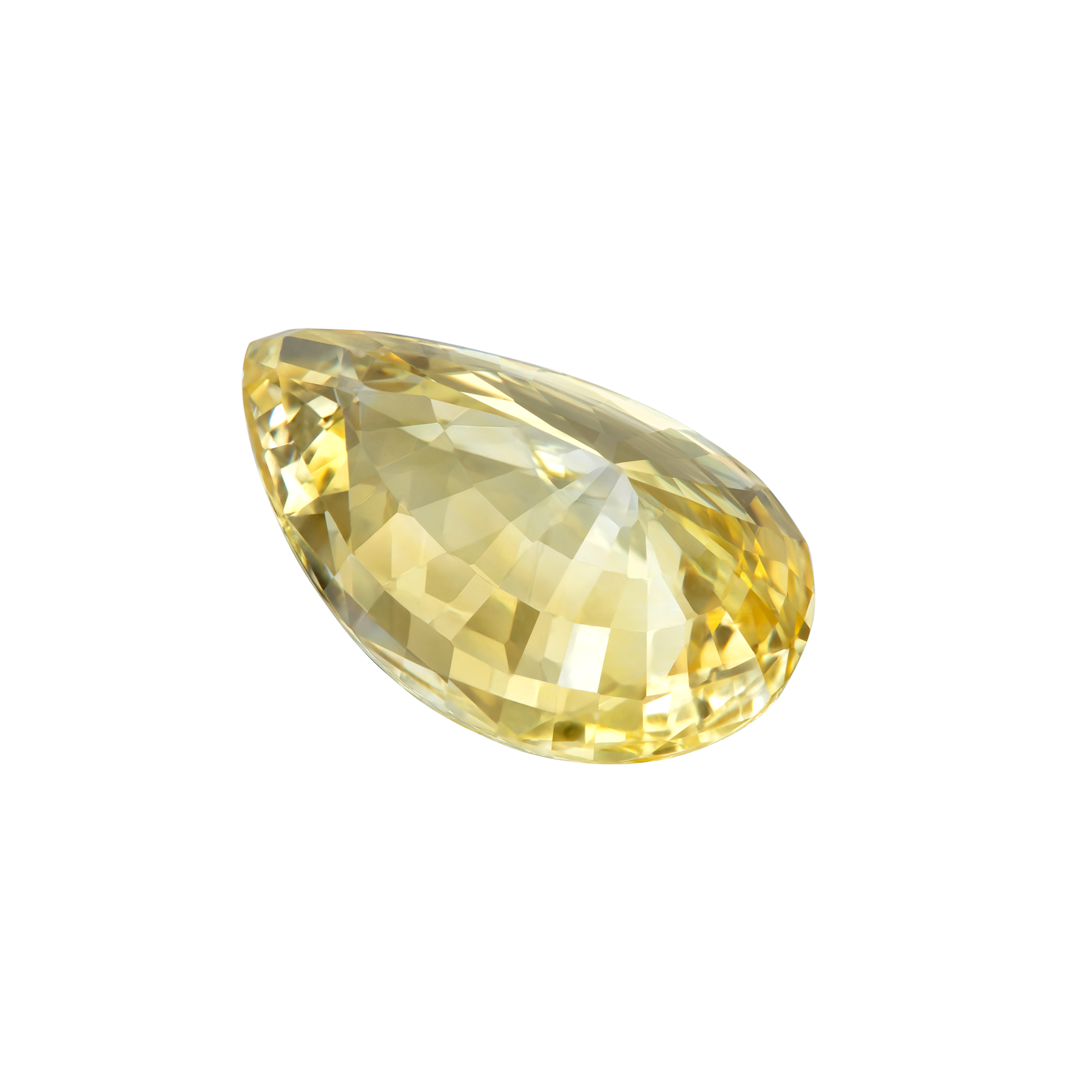Жёлтый сапфир, SRI LANKA, UNHEATED, Груша, 7,73ct