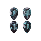 Сет из 4-х александритов, Груша, 0,74/ 0,67/ 0,74/ 0,65ct