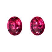 Сет из двух рубеллитов,овал 4,32ct и 4,14ct