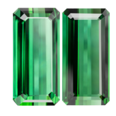 Сет из верделитов "Октагон" 9,35ct и 8,46ct