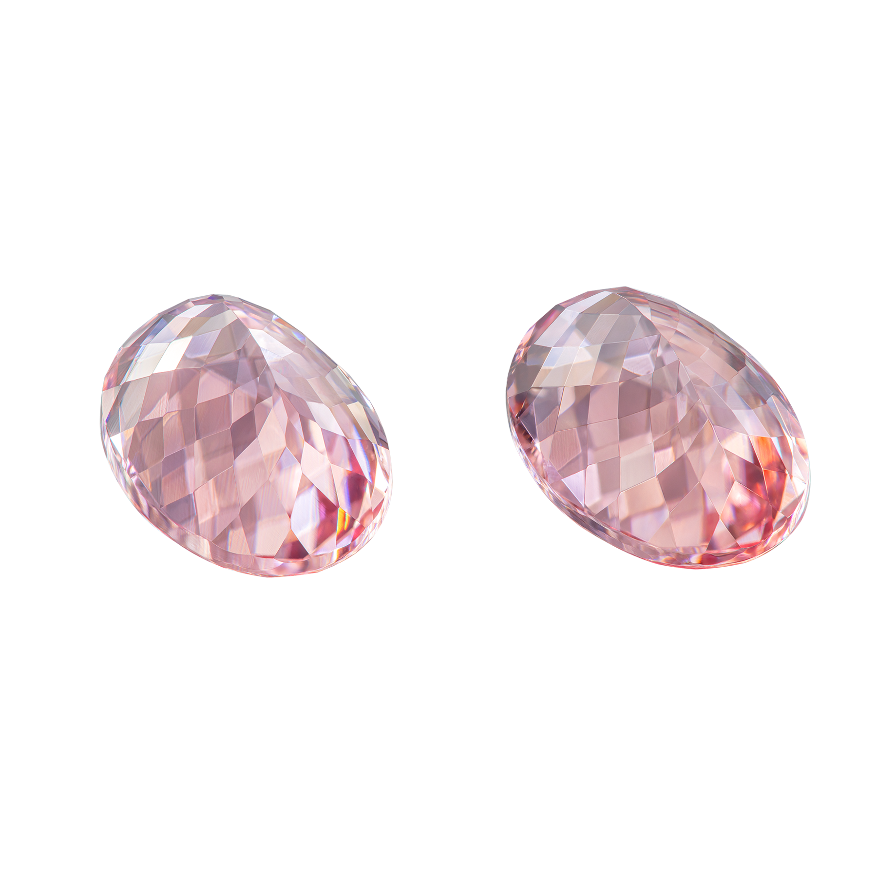 Сет из двух морганитов, Овал, 5,98ct и 5,92ct