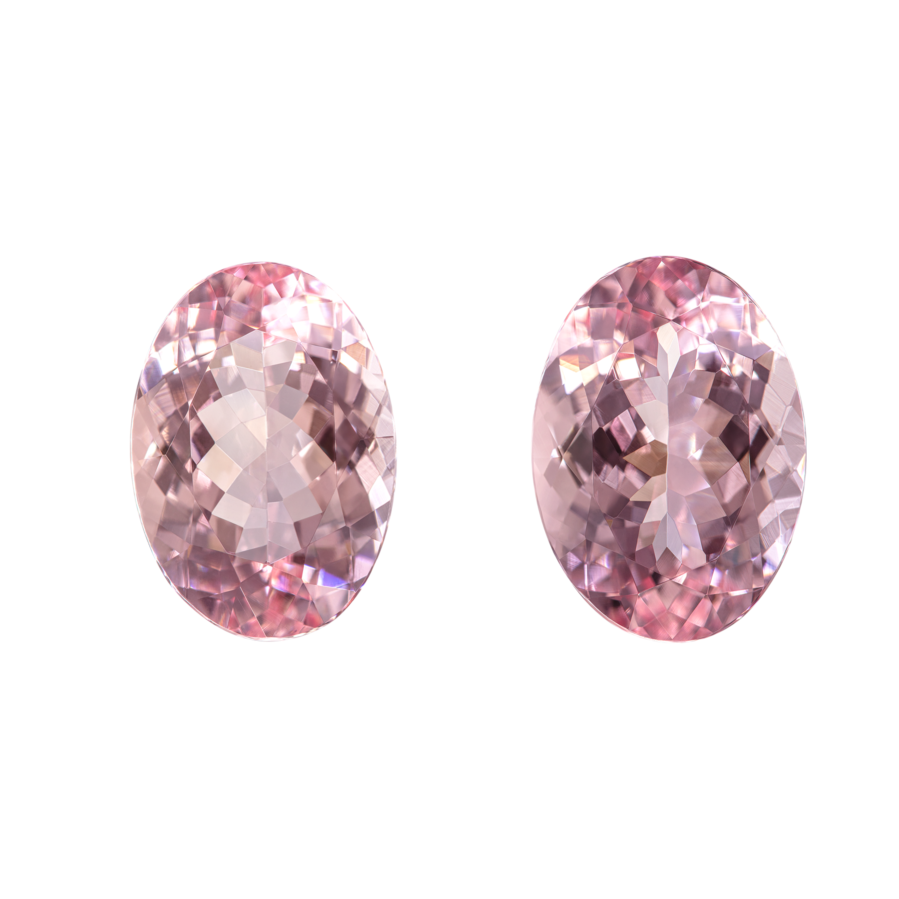 Сет из двух морганитов, Овал, 5,98ct и 5,92ct