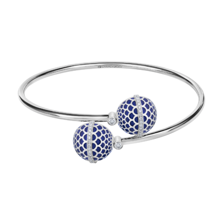 Браслет с бриллиантами, белое золото, н.керамика