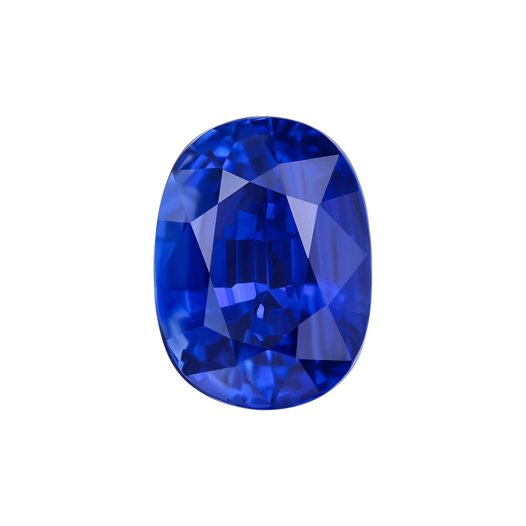 Сапфир, Vivid Blue (royal blue), Sri Lanka, Овал, 6,41 ct