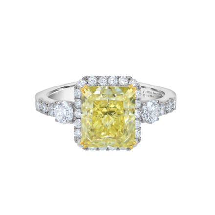 Кольцо с бриллиантами, белое золото 2