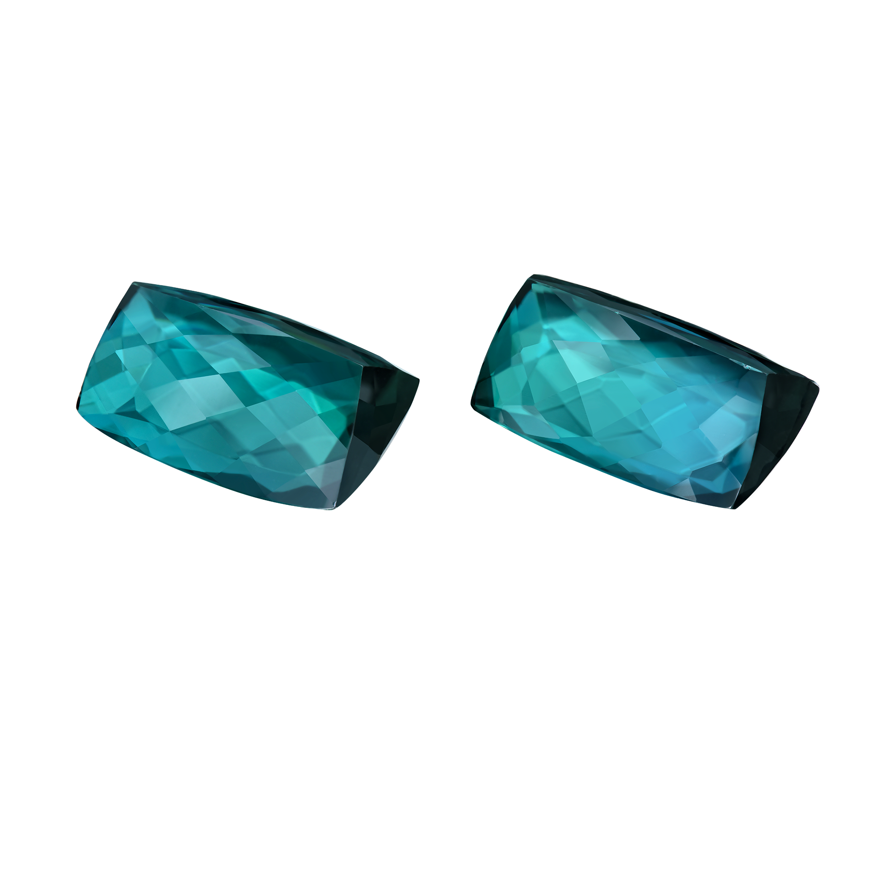 Сет из двух Турмалинов Индиголитов, 13,34ct/ 14,79ct