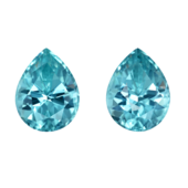 Сет из двух Турмалинов, Груша, 6,60ct/ 6,53ct