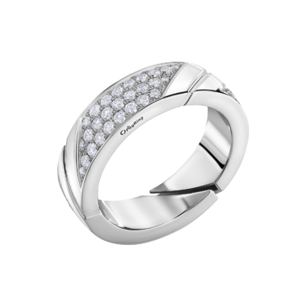 Кольцо с бриллиантами, белое золото, н.керамика