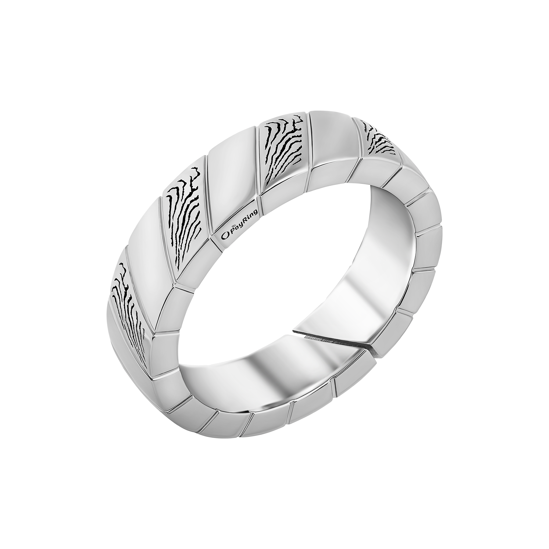 Кольцо, белое золото