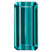 Турмалин Индиголит, Октагон, 11,01ct