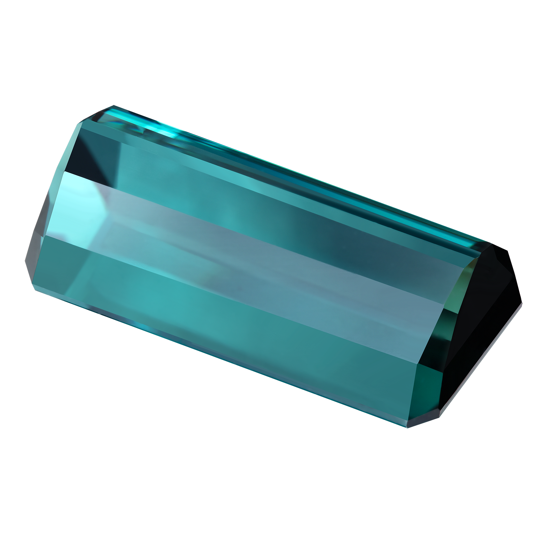 Турмалин Индиголит, Октагон, 11,01ct