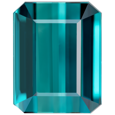 Турмалин Индиголит, Октагон, 12,01ct 1