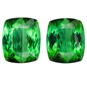 Сет из двух турмалинов верделитов, Кушон, 2 шт. 33,33ct
