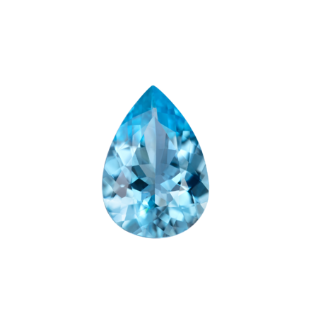 Аквамарин, Груша, 6,11ct 1