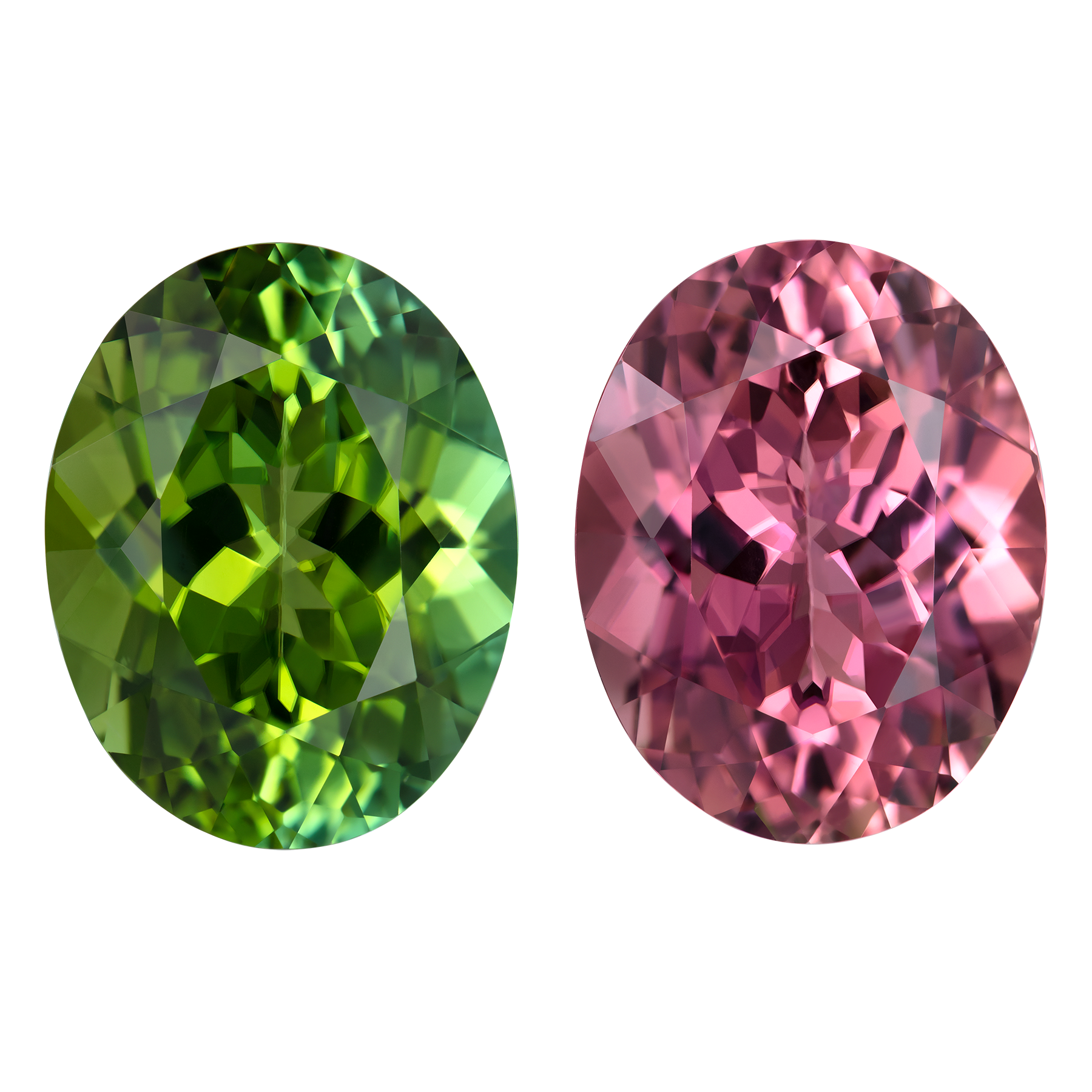 Сет из двух турмалинов, Овал, 2-27,43ct