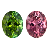 Сет из двух турмалинов, Овал, 2-27,43ct
