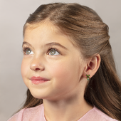 Серьги с изумрудами, желтое золото, н.керамика