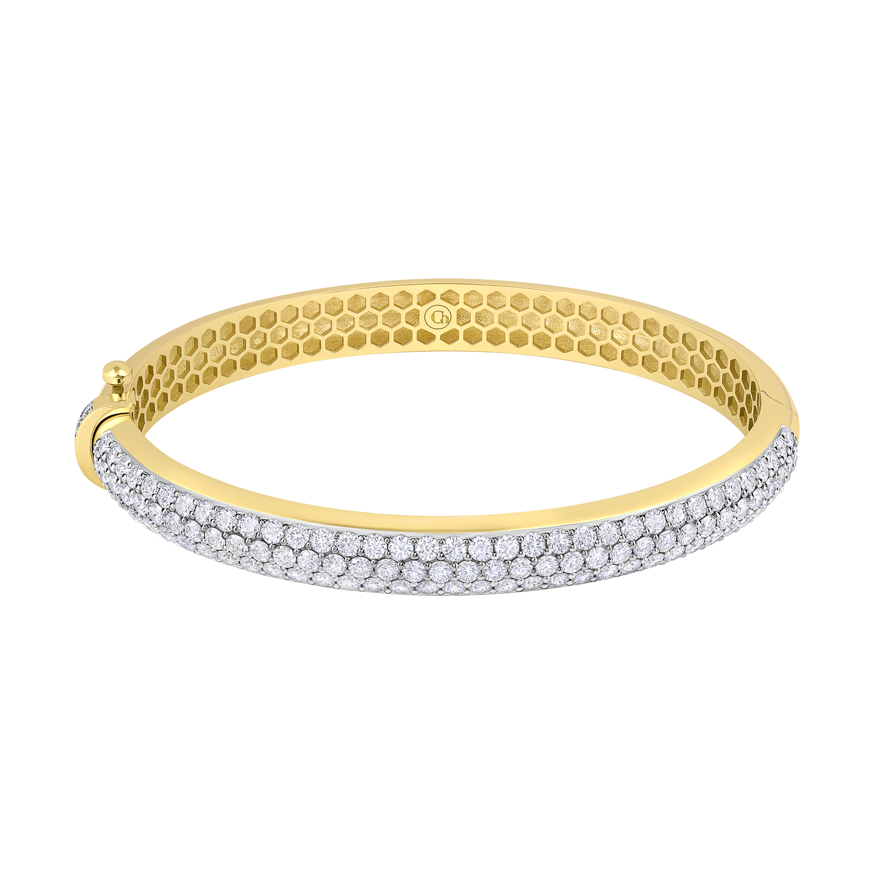 Браслет из желтого золота с бриллиантами