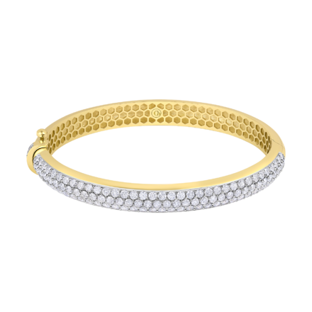 Браслет из желтого золота с бриллиантами