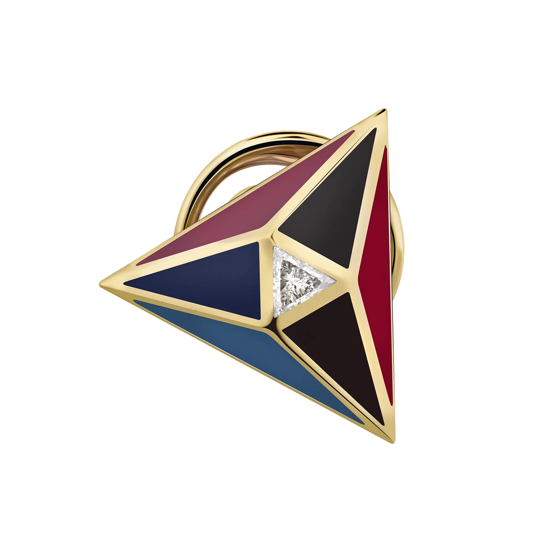 Нагрудный знак с бриллиантом