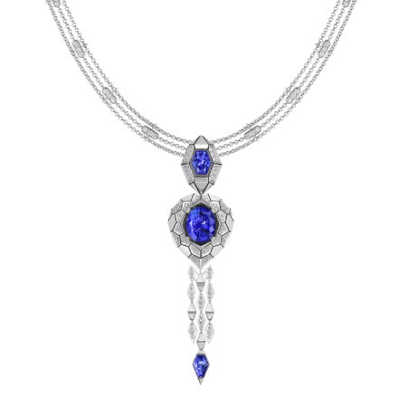 Сет с танзанитами и бриллиантами, белое золото, н.керамика 3