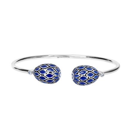 Браслет с бриллиантами, белое золото, н.керамика