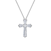 Колье с бриллиантами, белое золото