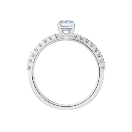 Кольцо с бриллиантами, белое золото 3