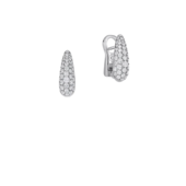 Серьги с сапфирами и бриллиантами, белое золото