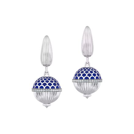 Серьги с бриллиантами, белое золото 2