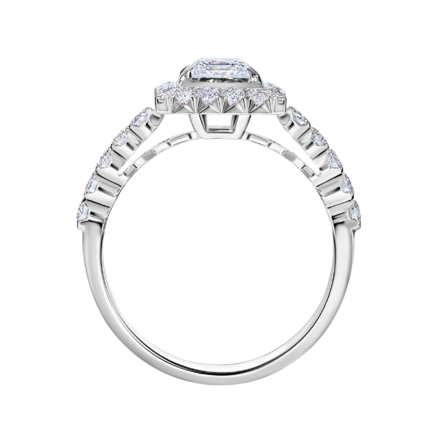 Кольцо с бриллиантами, белое золото 3