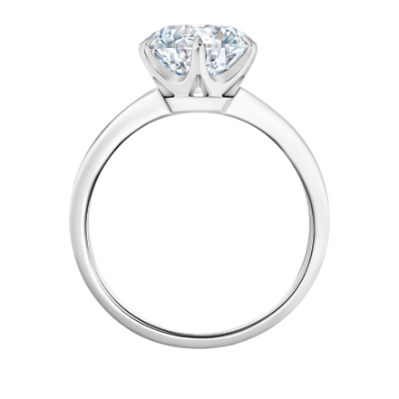 Кольцо с бриллиантом, белое золото 3