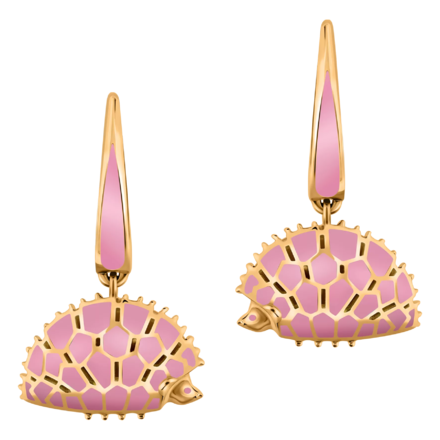 Серьги, красное золото, н.керамика