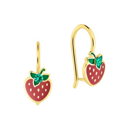 Серьги с изумрудами, жёлтое золото, н.керамика