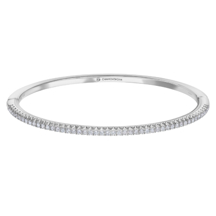 Браслет с бриллиантами, белое золото