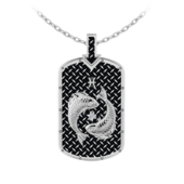 Подвес с бриллиантом, белое золото, нанокерамика