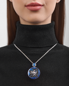 Подвес с бриллиантом, белое золото, н.керамика