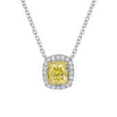 Колье с бриллиантами, белое золото