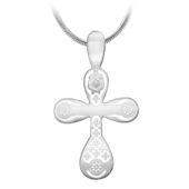 Подвес с бриллиантом, белое золото, н.керамика