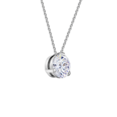 Колье с бриллиантами, белое золото