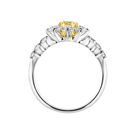 Кольцо с бриллиантами, белое золото 3