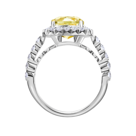 Кольцо с бриллиантами, белое золото 3