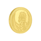 Драгоценная монета, желтое золото