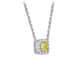 Колье с бриллиантами, белое золото